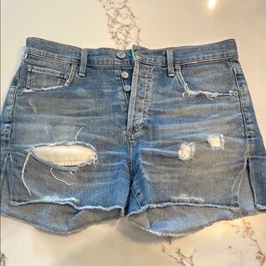 Citizens of humanity Distressed Denim Shorts